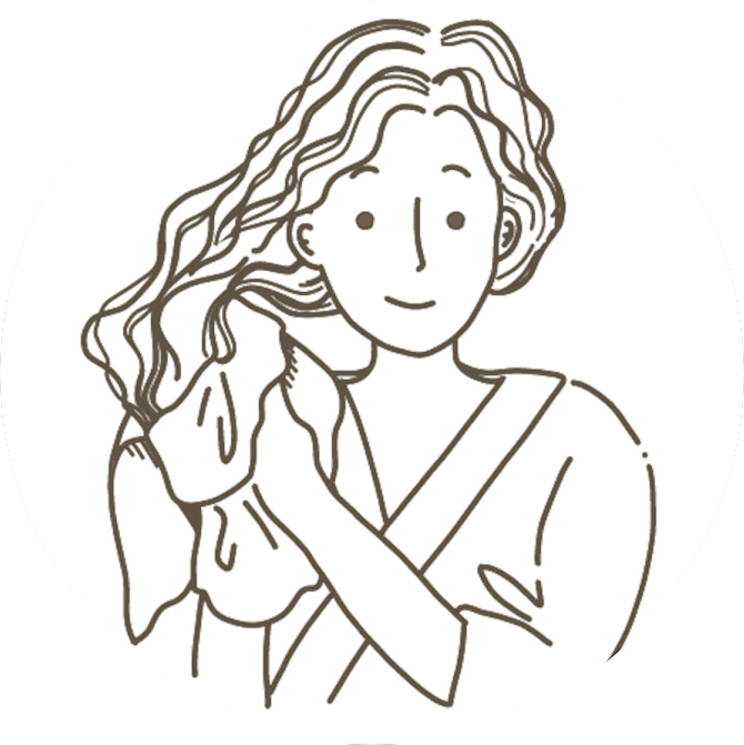 ＜新＞くせ毛の人のためのバンブーヘアタオル How to 1